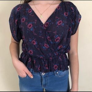 Floral print blouse